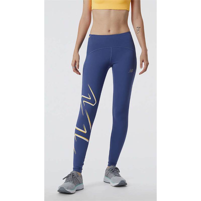 New Balance Womens Graphic Impact Run Tights-1